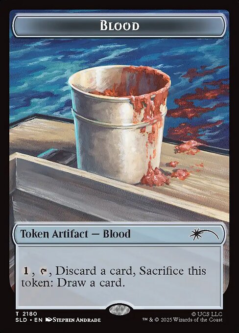Blood highlighted card art