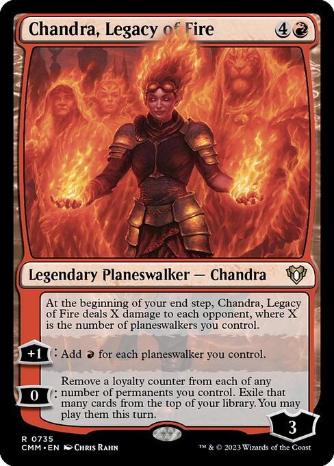 Chandra, Legacy of Fire highlighted card art