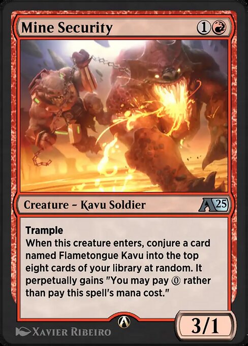 Mine Security highlighted card art