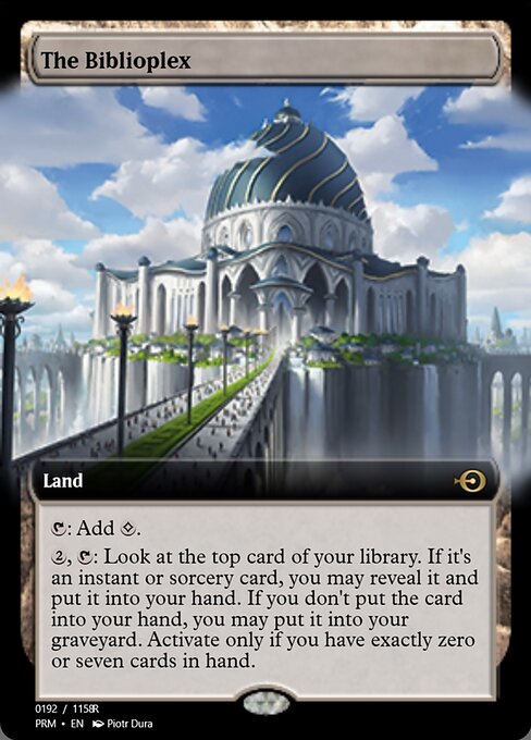 The Biblioplex highlighted card art