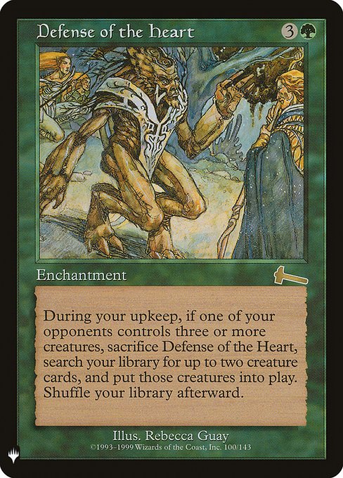 Defense of the Heart from The List