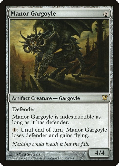 Manor Gargoyle highlighted card art