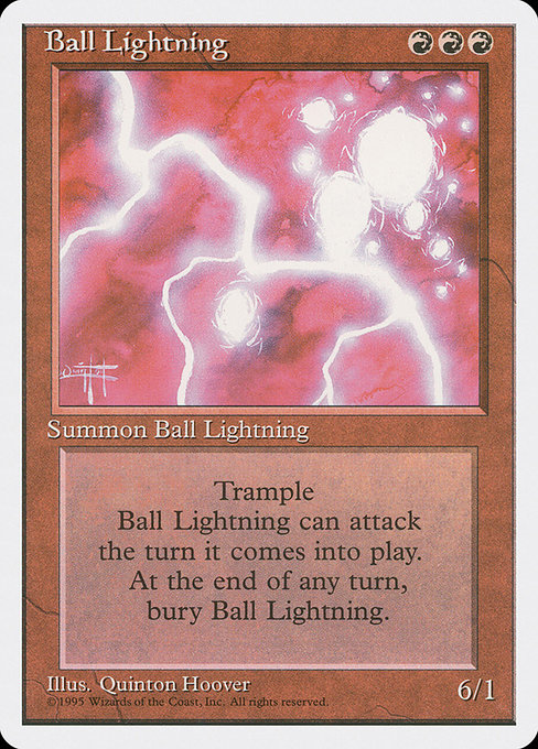 Ball Lightning from Fourth Edition