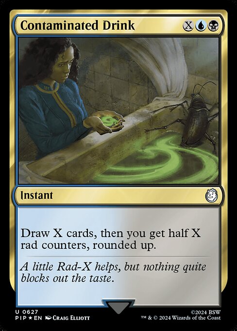 Contaminated Drink highlighted card art