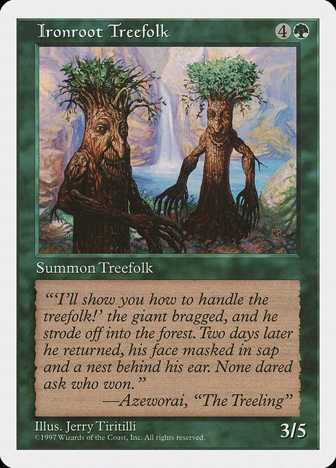Ironroot Treefolk from Fifth Edition