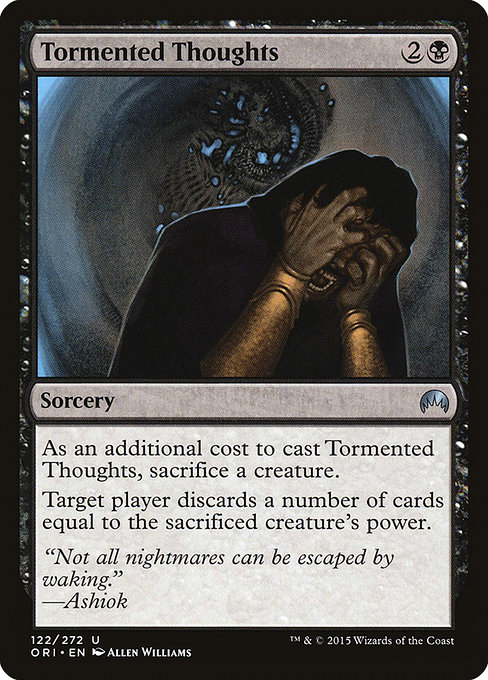 Tormented Thoughts highlighted card art