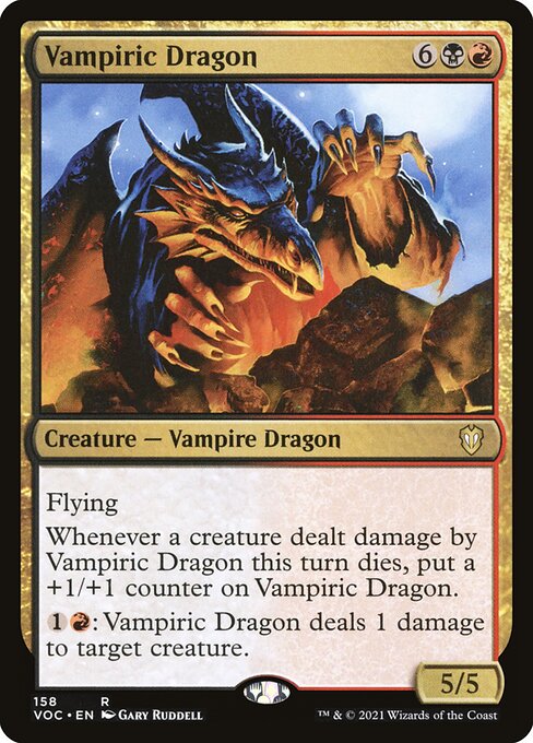 Vampiric Dragon highlighted card art