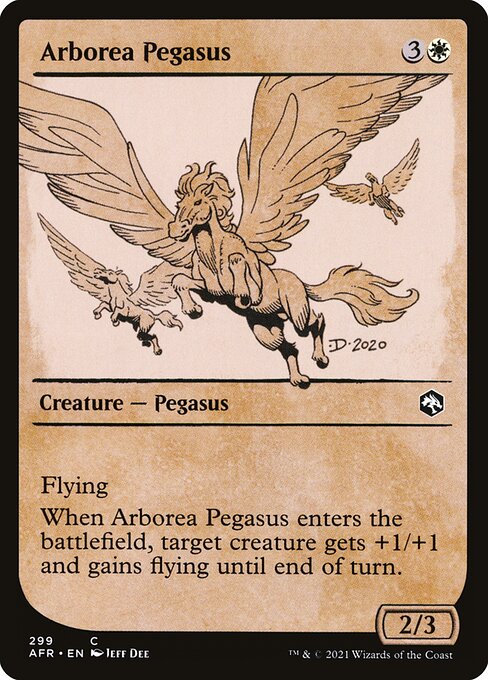 Arborea Pegasus highlighted card art