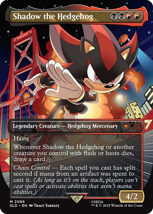 Shadow the Hedgehog highlighted card art