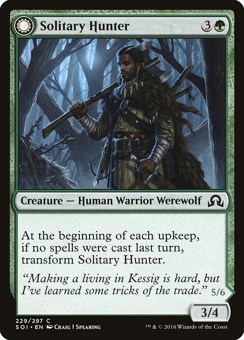Solitary Hunter // One of the Pack from Shadows over Innistrad