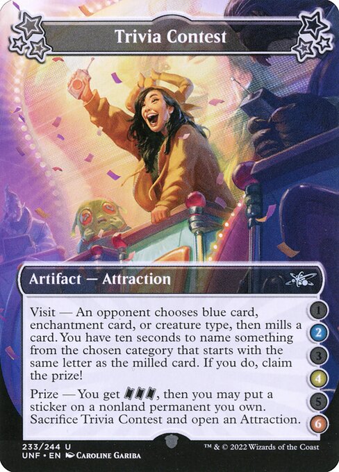 Trivia Contest highlighted card art