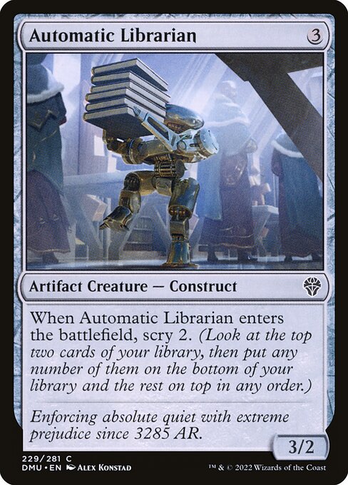 Automatic Librarian highlighted card art