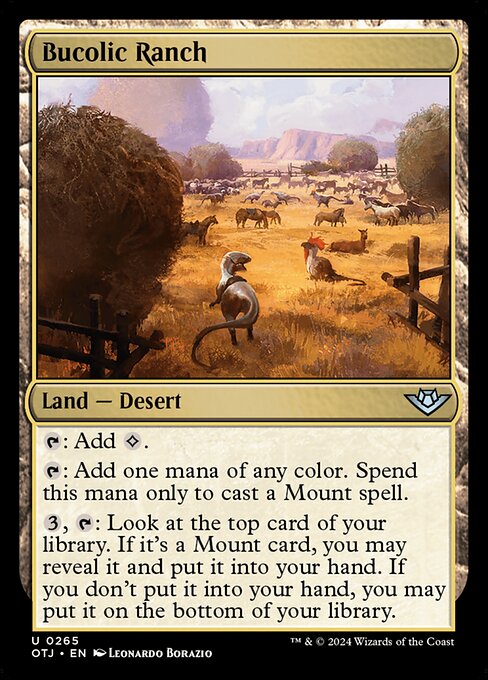 Bucolic Ranch highlighted card art