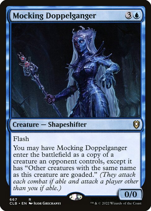 Mocking Doppelganger from Commander Legends: Battle for Baldur's Gate