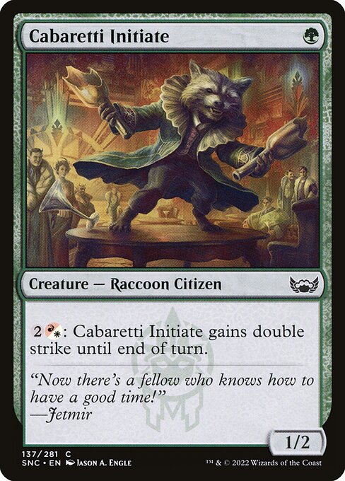 Cabaretti Initiate highlighted card art