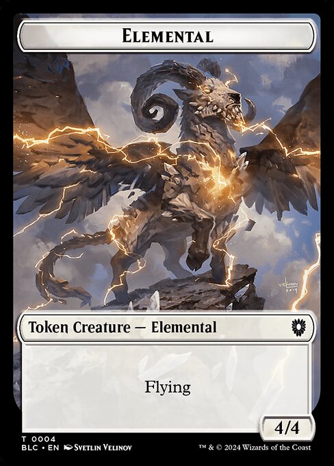 Elemental highlighted card art