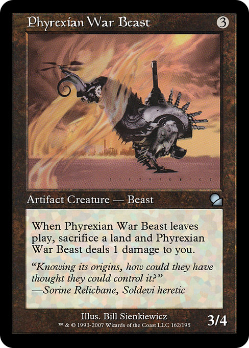 Phyrexian War Beast highlighted card art