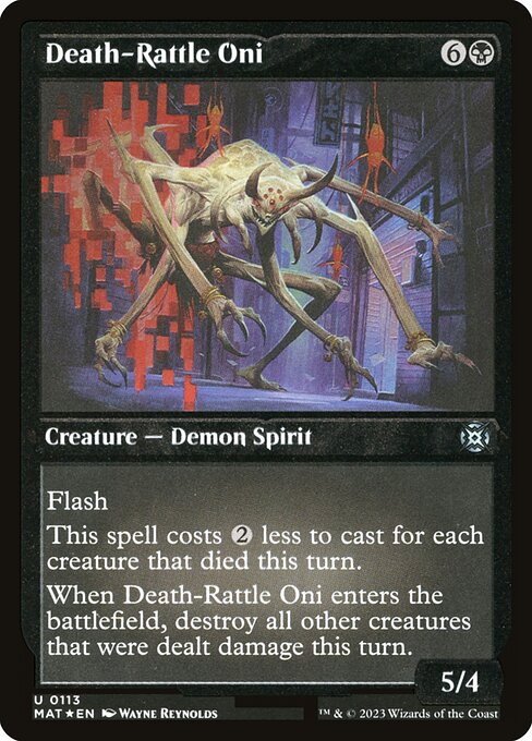 Death-Rattle Oni highlighted card art