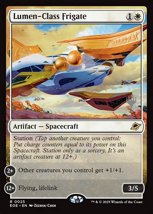 Lumen-Class Frigate from Edge of Eternities Promos