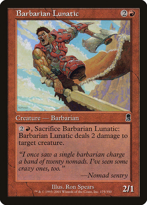 Barbarian Lunatic highlighted card art