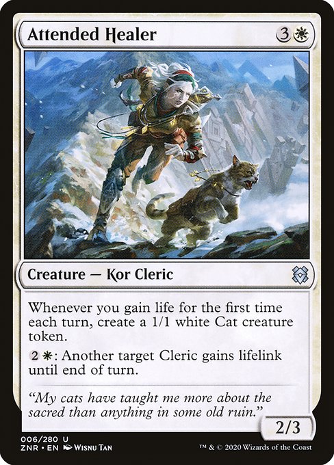 Attended Healer from Zendikar Rising