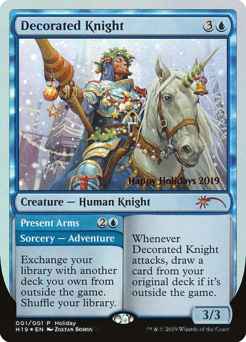 Decorated Knight // Present Arms highlighted card art