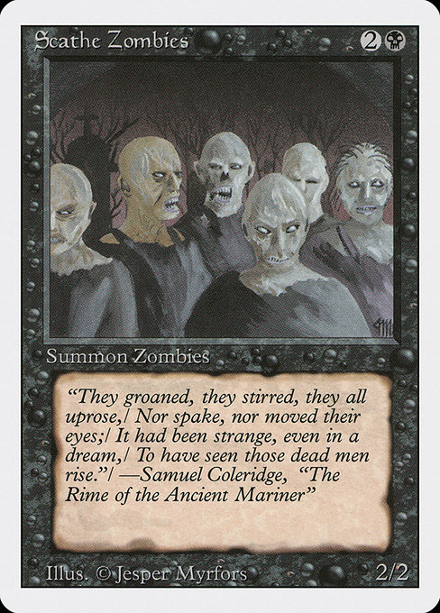 Scathe Zombies from Revised Edition