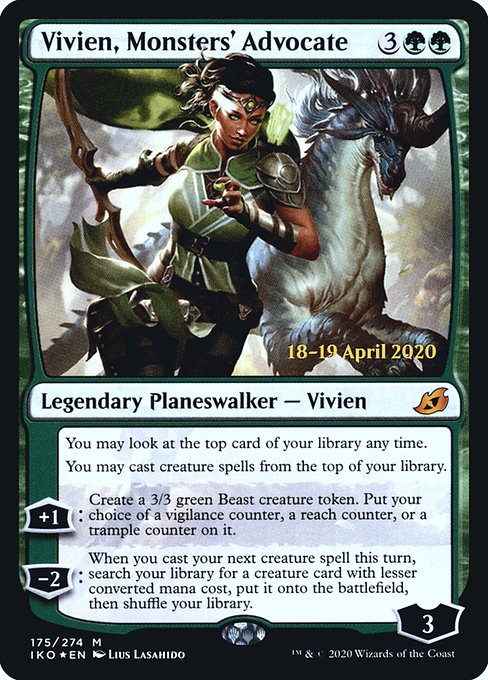 Vivien, Monsters' Advocate from Ikoria: Lair of Behemoths Promos