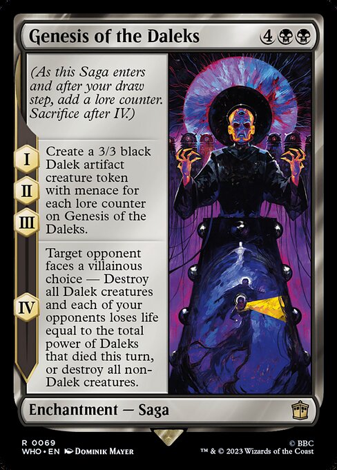 Genesis of the Daleks highlighted card art