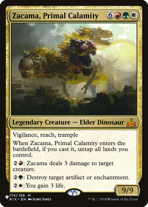 Zacama, Primal Calamity from The List