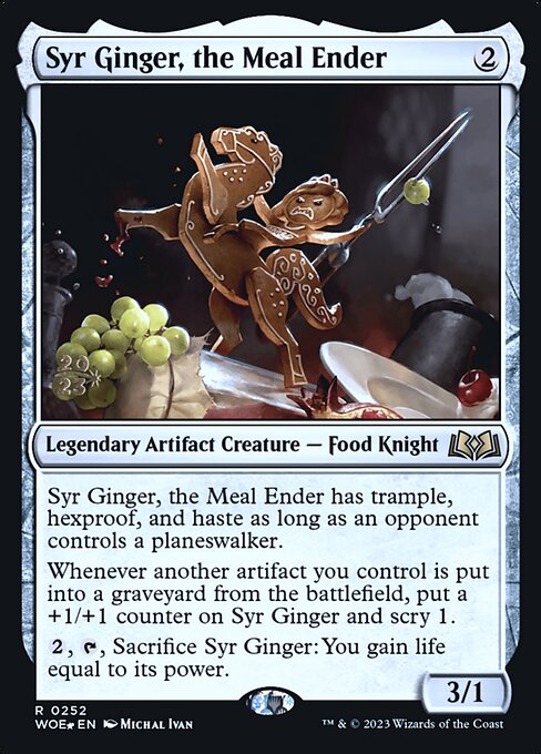 Syr Ginger, the Meal Ender from Wilds of Eldraine Promos