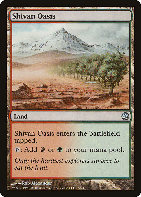 Shivan Oasis from Duel Decks: Phyrexia vs. the Coalition
