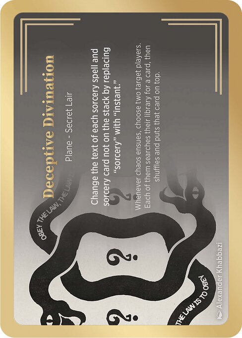 Deceptive Divination highlighted card art