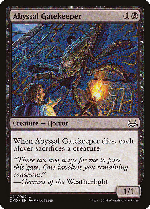 Abyssal Gatekeeper highlighted card art