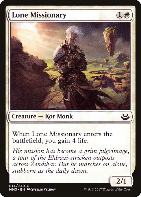 Lone Missionary from Modern Masters 2017