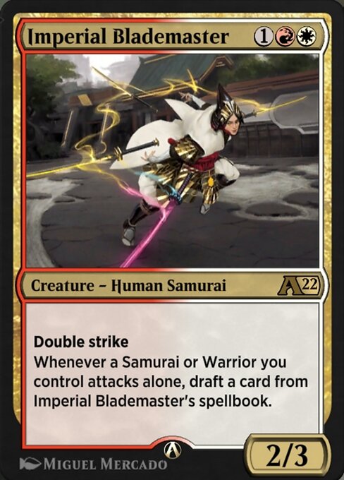 Imperial Blademaster highlighted card art