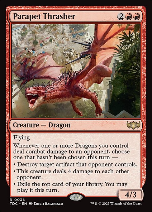 Parapet Thrasher from Tarkir: Dragonstorm Commander