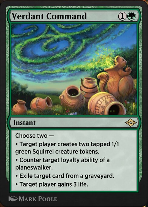 Verdant Command highlighted card art