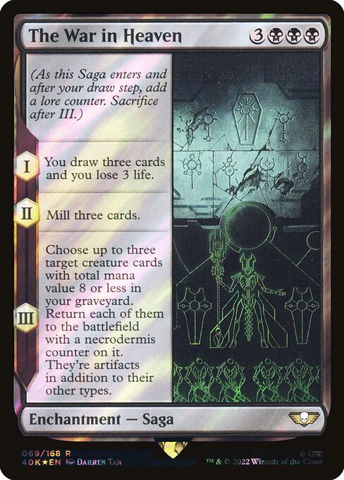 The War in Heaven highlighted card art