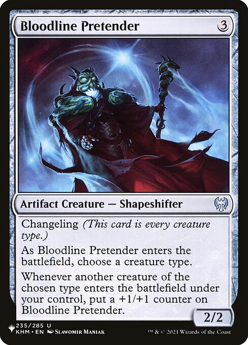 Bloodline Pretender highlighted card art