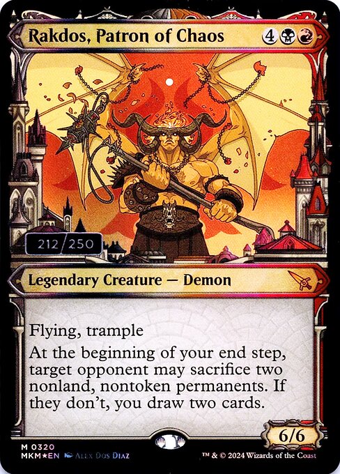 Rakdos, Patron of Chaos highlighted card art