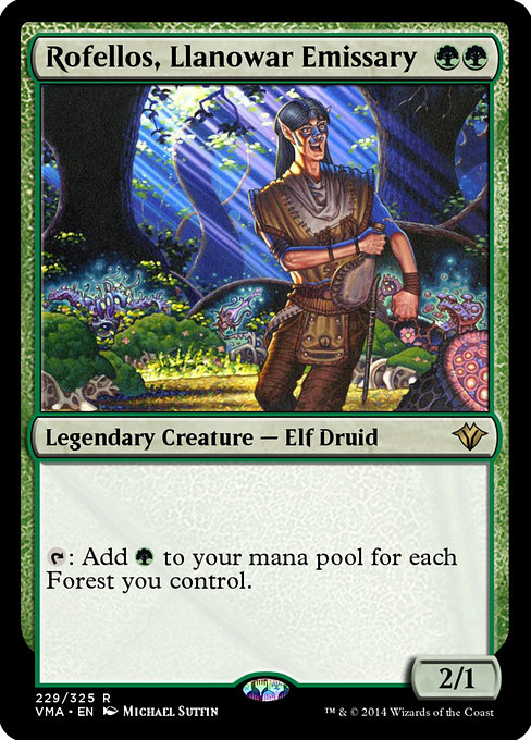 Rofellos, Llanowar Emissary from Vintage Masters