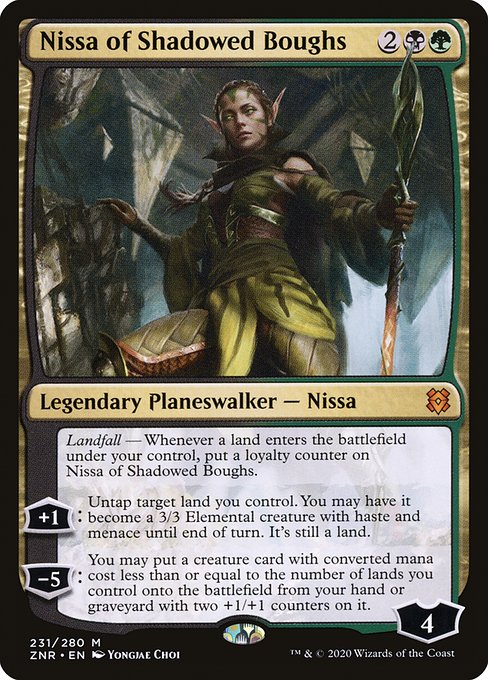 Nissa of Shadowed Boughs from Zendikar Rising