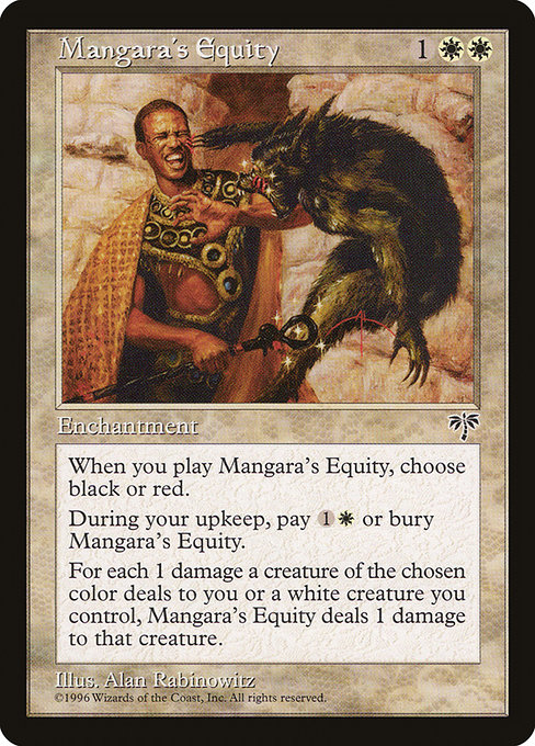 Mangara's Equity highlighted card art