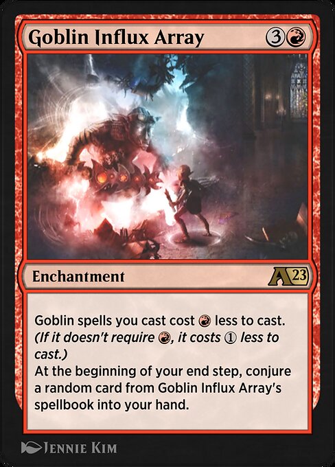 Goblin Influx Array highlighted card art