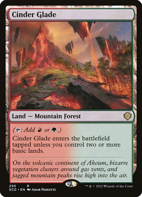 Cinder Glade from Starter Commander Decks