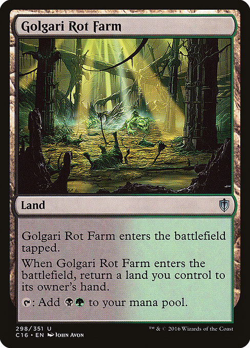 Golgari Rot Farm from Commander 2016