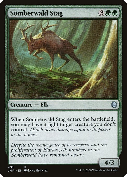 Somberwald Stag highlighted card art