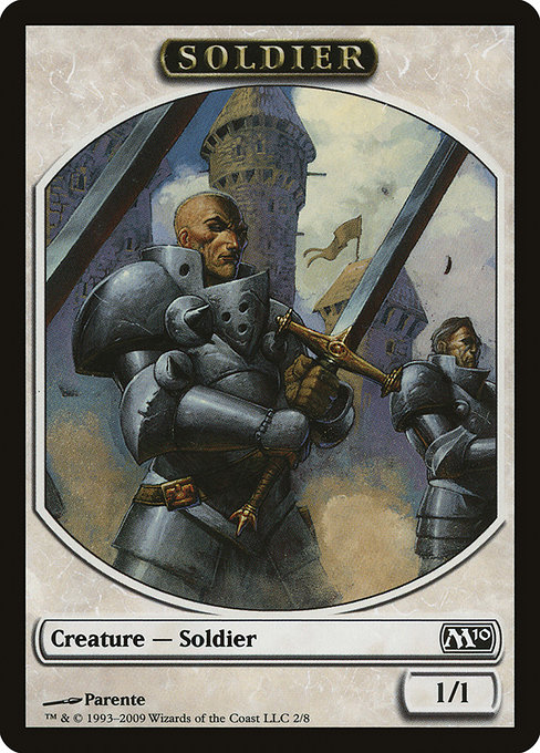 Soldier from Magic 2010 Tokens