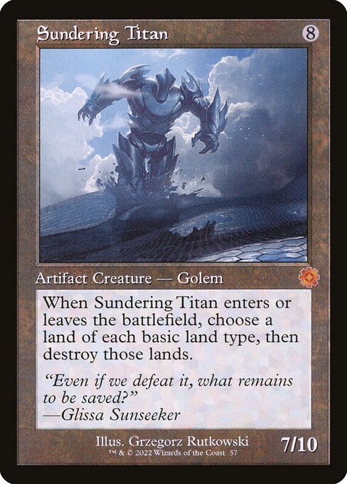 Sundering Titan from The Brothers' War Retro Artifacts